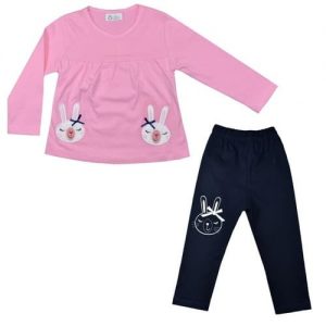 ست تی شرت و شلوار دخترانه نیروان کد 1635 -3 - تصویر 1