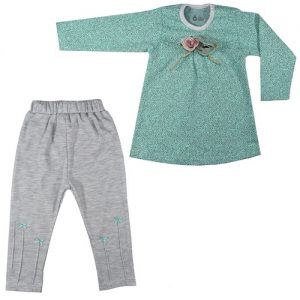 ست بلوز و شلوار نوزادی دخترانه کد 103 -3 - تصویر 1