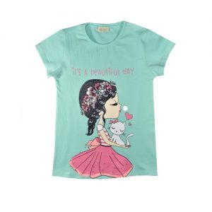 ست تیشرت و شلوار دخترانه نیروان کد 1714 -2 - تصویر 3