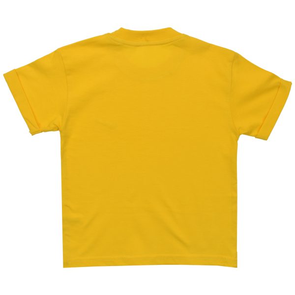 تیشرت بچگانه رنگی بامشی زرد