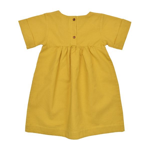پیراهن دخترانه 101307 زرد
